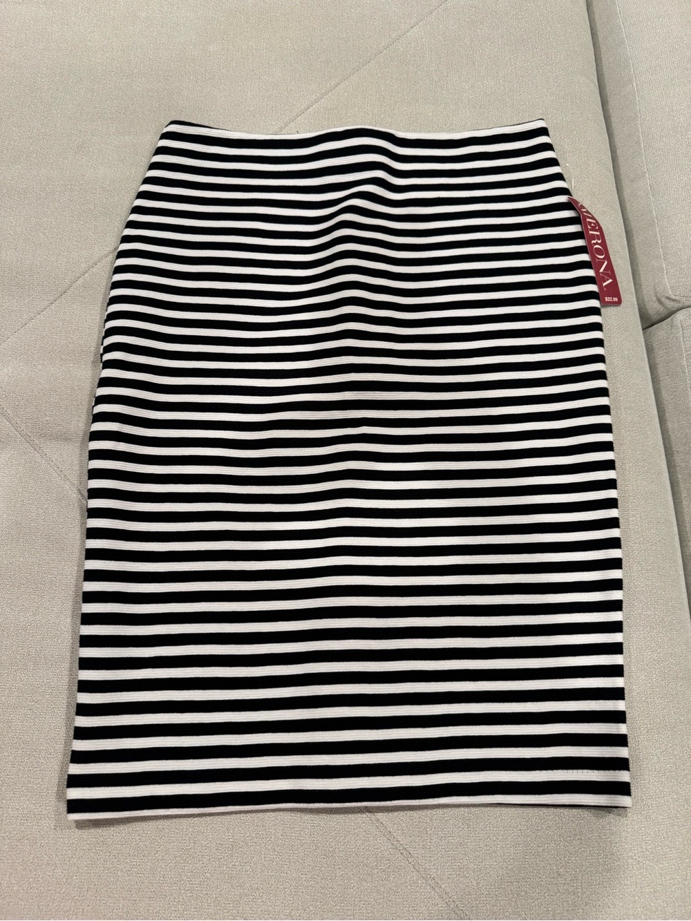 Merona Black and White Striped Pencil Skirt